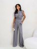 Women's Solid Color Irregular Short Sleeved Suit European And American Style Summer Fashion Clothing_ecoleips.com