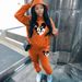 Women's Two Piece Set Hooded Fleece Print Sweatshirt Casual Sportswear Relaxed Everyday Wear Comfortable Feshion_ecoleips.com