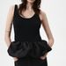Aria Basics Aria Basics 2026 New Cross-Border Sexy Modal Patchwork Bubble Hem Tank Top For Women, European And American Style Sleeveless Base_ecoleips.com