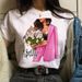 Cross-border Fashion Women's Plus-size Clothing, White Girls' Summer T-shirt_ecoleips.com