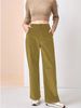 K New Style Of Slim And High Waisted Casual Straight Leg Pants For Women With A Sense Of Sagging_ecoleips.com