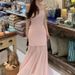 2025 Spring/Summer Human C * Basic Edition Mesh Splicing Dress Slimming And Versatile Strap Skirt Trendy_ecoleips.com