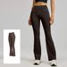 High-Waisted Flare Yoga Pants Women's Butt-Lifting Stretchy Workout Leggings Pilates Dance Naked Sensation Fabric_ecoleips.com