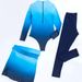 Women's Clothing Gradient One Piece Swimsuit Women Sexy High Elasticity Three Piece Set Beach Holiday Style Swimsuit_ecoleips.com