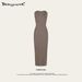 Aria Basics Aria Basics 2025 Summer European And American Retro Kardashian Sexy Hot Girl Sleeveless Black Bodycon Inner Long Dress For Women_ecoleips.com