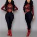 Elastic Tight See Through Ultra-thin Sexy Mesh Base Shirt, Transparent Long Sleeved T-shirt For Women_ecoleips.com