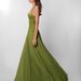 New Women's Sexy Halter Neck Backless Low Waist Pleated Suspender Dress Low Neck Line Suspender Dress_ecoleips.com