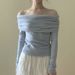 Aria Basics Aria Basics Top For Women, Autumn Design Sweater, Elegant Off-Shoulder Unique Inner Wear, Knitted Wool Base Shirt Sweater_ecoleips.com
