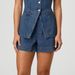 Fashionable Casual Women's Clothing Set Sleeveless High-Waisted with Denim Shorts European And American Style New 2025_ecoleips.com