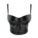 Women's Solid Color Leather Suspenders Summer Elastic Vest Sexy Korean Bra European American Chest Wrap Top All Match_ecoleips.com