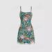 3D Printed Oil Painting Bodycon Dress - Slim Fit Sleeveless Wrap Dress With Waist Tie, Elegant Floral Summer Dress For Women_ecoleips.com