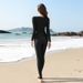 Aria Basics 2024 European And American New One-piece Long-sleeved Long Pants Women Sunscreen Quick-drying Surfing Diving Su_ecoleips.com
