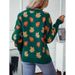 Women's Autumn/Winter Knit Sweater With Maple Leaf Pattern And Casual Knitted Hoodie_ecoleips.com