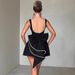 Women's Clothing Summer Women's Clothing Pearl Bow Fashion Slim Short Skirt Backless Hot Girl A Line Dress_ecoleips.com
