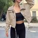Women's European American Style Short Workwear Jacket Loose Fit Autumn New Outerwear Clothing_ecoleips.com