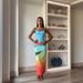 Women's Clothing Spring And Autumn New Sling Sequin Printing Dress INS Leisure Party Split Dress_ecoleips.com