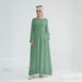 Loriya Dubai Turkish Solid Color Waist Robe_ecoleips.com