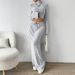 Voya Women's Simple Leisure Fashion Set 2026 Spring/Summer New Versatile Commuter Knitted Two Piece Set_ecoleips.com