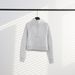 Scuba Women's High Neck Long Sleeve Sweatshirt Fleece Lined Sports Yoga Wear With Half Zipper Gold Zipper Loose Fit_ecoleips.com
