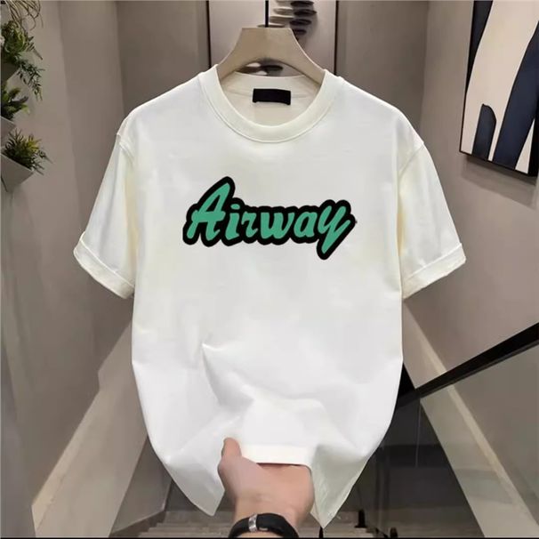 Women's Clothing Men's Summer Trendy Crew Neck T-Shirt Short Sleeve Casual Versatile Loose Top Half Sleeve Shirt_ecoleips.com