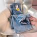Light-colored Versatile Loose Straight-leg Jeans For Women, 2025 Spring American Retro Washed High-waisted Drapey_ecoleips.com