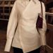 Slim Fit Women's Cotton Shirt Long Sleeved White Collared Crossover Design Irregular Cardigan Top New Style 2025_ecoleips.com