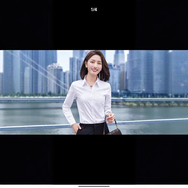 Verve Business Attire 2025 New Long Sleeve V-neck Shirt Autumn Women's Jewelry Store Elegant Slim Fit Fashion Blouse_ecoleips.com
