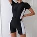 Women's Clothing New One Piece Swimsuit Short Sleeved Boxer Women's Swimsuit One Piece Sports Style Swimsuit Spot_ecoleips.com