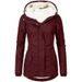 "Oversized Hooded Parka – Longline Poly-Cotton Winter Coat With Fleece Lining For Women (S-4XL, Black/Green/Burgundy, Commute-Ready & Streetwear)"_ecoleips.com