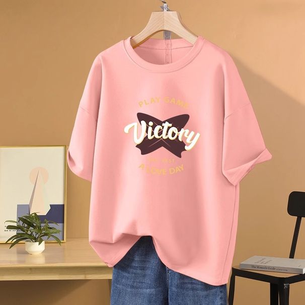 Retro Women's Oversized T-Shirt Loose Fit Short Sleeve Off-the-Shoulder Top for Summer Tummy Covering Style_ecoleips.com