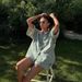 Women's Lapel Mid Sleeve Shirt With Tie Waist Fashion Loose Shorts Set New Style Exclusive_ecoleips.com