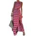 Women's Clothing American Style Women's Printed Halter Neck Midi Dress Sexy Fashion For Beach Vacation Spring Summer_ecoleips.com