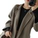 Women's Clothing Autumn And Winter Women's Woolen Coat Mid Length Korean Style Large Size Woolen Coat Loose And Slim Petite Woolen Coat_ecoleips.com