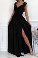 Women's Clothing Style Sleeveless Lace Open Back Hem Slit_ecoleips.com