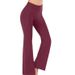 Women's High Waist Wide Leg Pants - Stretchy Yoga Lounge Pants For Work, Casual & Travel - Soft Breathable Fabric With Pockets_ecoleips.com