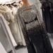 Women's Clothing Autumn And Winter Women's Clothing Gold Sprinkled Sexy Cape Large Swing Dress_ecoleips.com