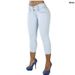 Women's Clothing High-Waisted Slim Fit Stretchy Skinny Jeans For Women Hip Lifting Cropped Pants For Formal & Casual For Women_ecoleips.com