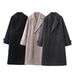 New Women's Lapel Medium And Long Casual Loose Woolen Coat Coat_ecoleips.com