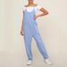 Women's Clothing Women's Adjustable Buckle Jumpsuit Solid Color With Wide Hip Pocket For Formal & Casual For Women_ecoleips.com