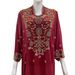 Middle Eastern Saudi Arabian Robe, Indonesian Elegant Beaded Embroidery Dress, New Dubai Long Dress_ecoleips.com