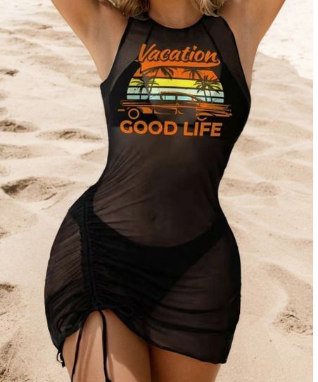 Fashion Bikini Three Piece Cover up Swimsuit Feminine Print Beachwear 2026 European And American Cross Border Style for Women_ecoleips.com