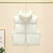 Women's Quilted Vest Sleeveless Puffer Jacket Winter Warm Short Waistcoat Casual Zipper Front Coat For Ladies_ecoleips.com