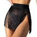 "Sexy Tassel Bikini Set - High Waist Mini Skirt & Triangle Top - Summer Beach Vacation Swimwear For Women"_ecoleips.com
