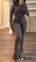 Women's Slim Fit Long Sleeve Tracksuit Set - Stretchy Polyester & Spandex Outfit For Yoga, Gym & Casual Wear (Multiple Colors & Sizes)_ecoleips.com