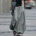 Women's Clothing Half Length Skirt Big Swing Skirt A Line Skirt High Waist Slimming Plus Size Women's Dance Long Skirt Large Stock_ecoleips.com