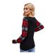 Christmas Sweater Women’s Knit Pullover – Santa Embroidery Oversized Holiday Jumper (S-XXXL, Black/Red)_ecoleips.com