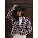 Autumn Relaxed Striped Polo Collar Long-Sleeve Top With Stylish Casual Design_ecoleips.com