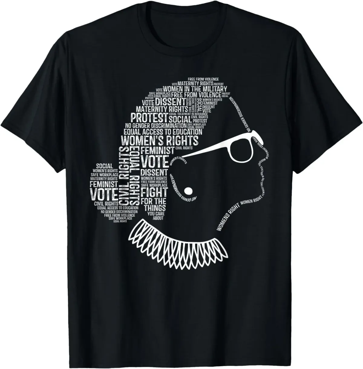 Women's T-Shirts Feminism Quotes Feminist Gifts Rights T-Shirt Small_ecoleips.com
