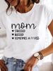 European And American Cross-border Foreign Trade Women's Clothing, Simple Heart-printed Round-neck Short-sleeve T-shirt_ecoleips.com