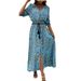 In-stock Cross-border Foreign Trade Independent Site European And American New Style Bohemian Waist-cinching_ecoleips.com